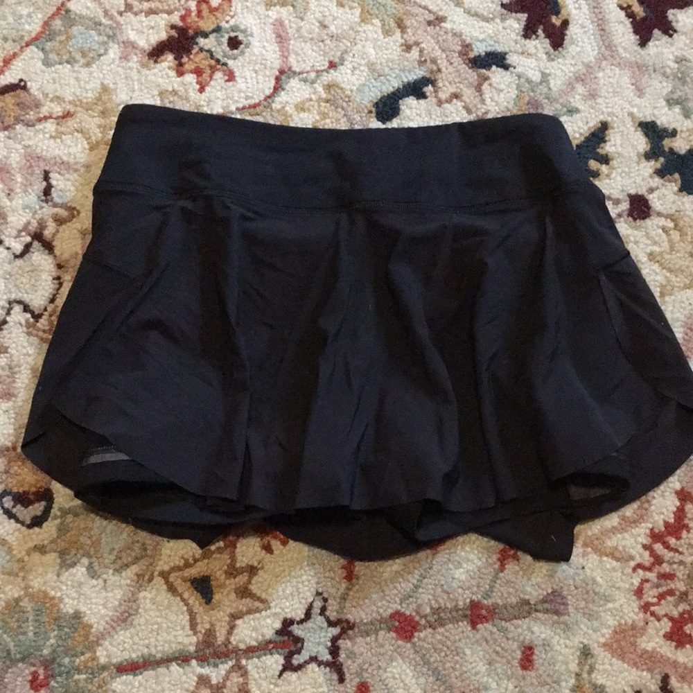 Black athletic skort
